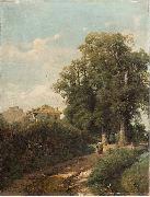 Eugenio Gignous The Environs of Milan oil painting on canvas